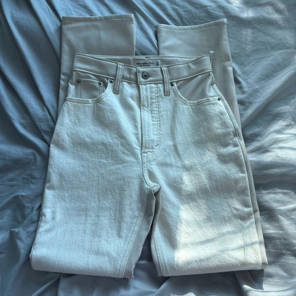 Abercrombie & Fitch Leather Combination Jeans - Picture 1 of 5